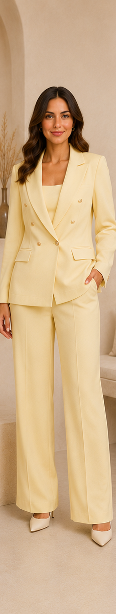 Conjunto de Traje con Blazer Cruzado