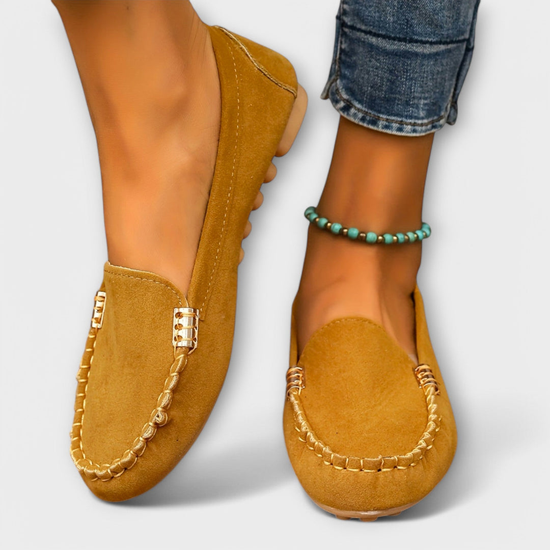 Mocasines tipo mocasín sin cordones