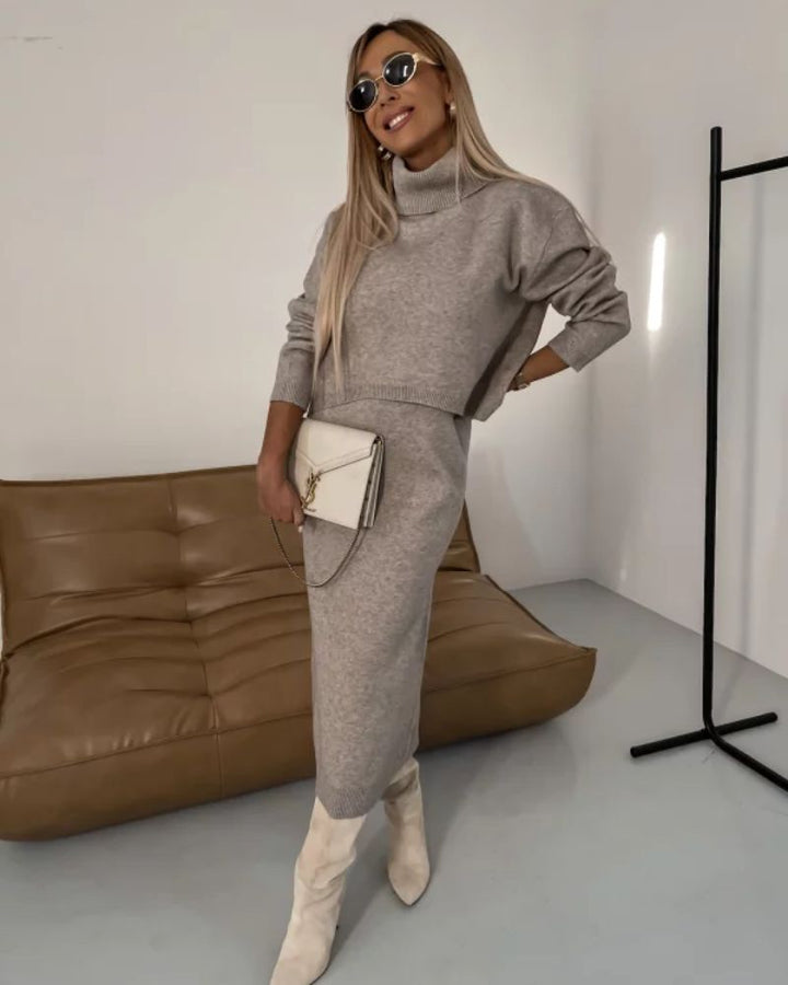 Elegant Knit Two-Piece Set