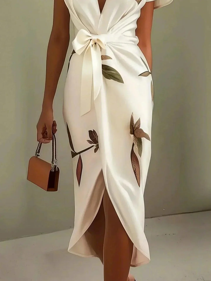 Vestido midi elegante cruzado