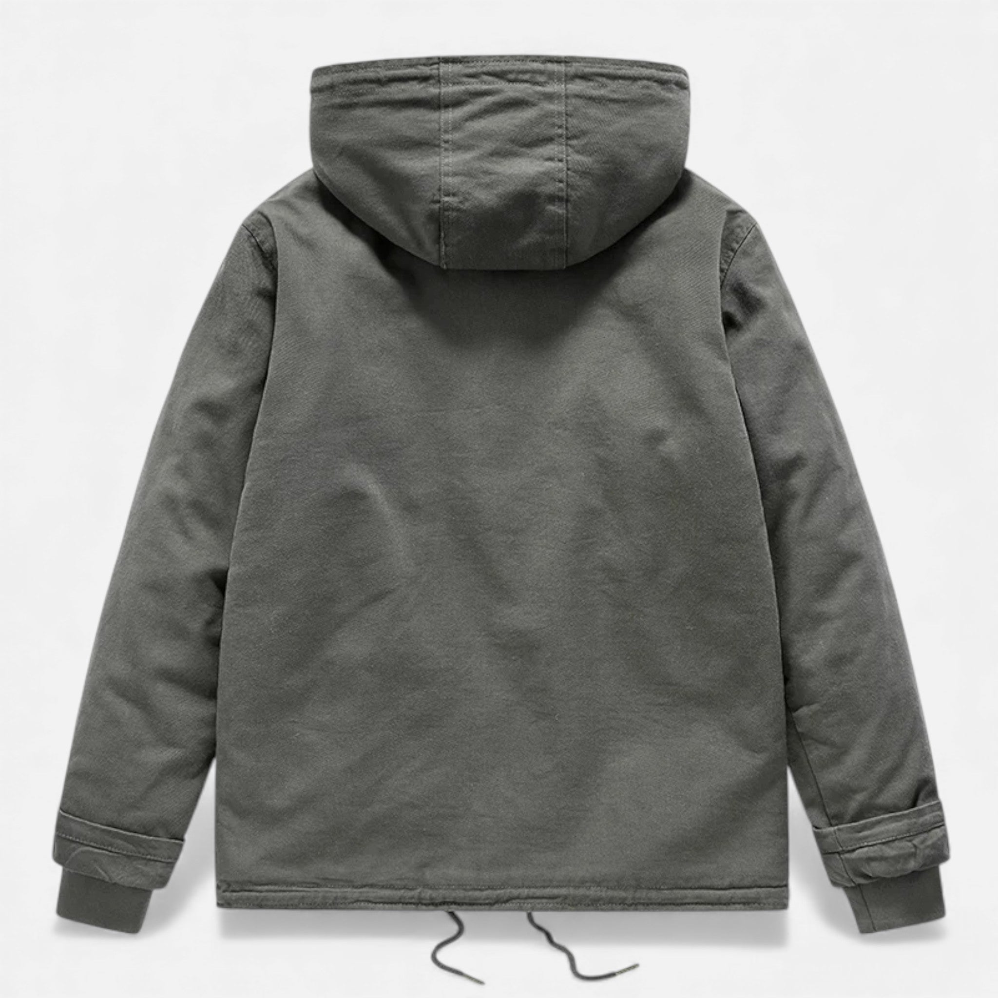Cappotto in pile di agnello con cappuccio da uomo per l'inverno