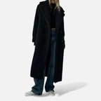 Cappotto Teddy lungo doppiopetto da donna
