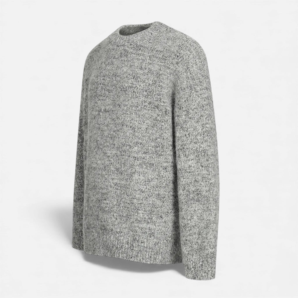 Maglione da uomo effetto lana con scollo rotondo