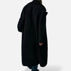 Cappotto Teddy lungo doppiopetto da donna