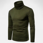 Suéter de cuello alto ajustado para hombre – Otoño Invierno elástico