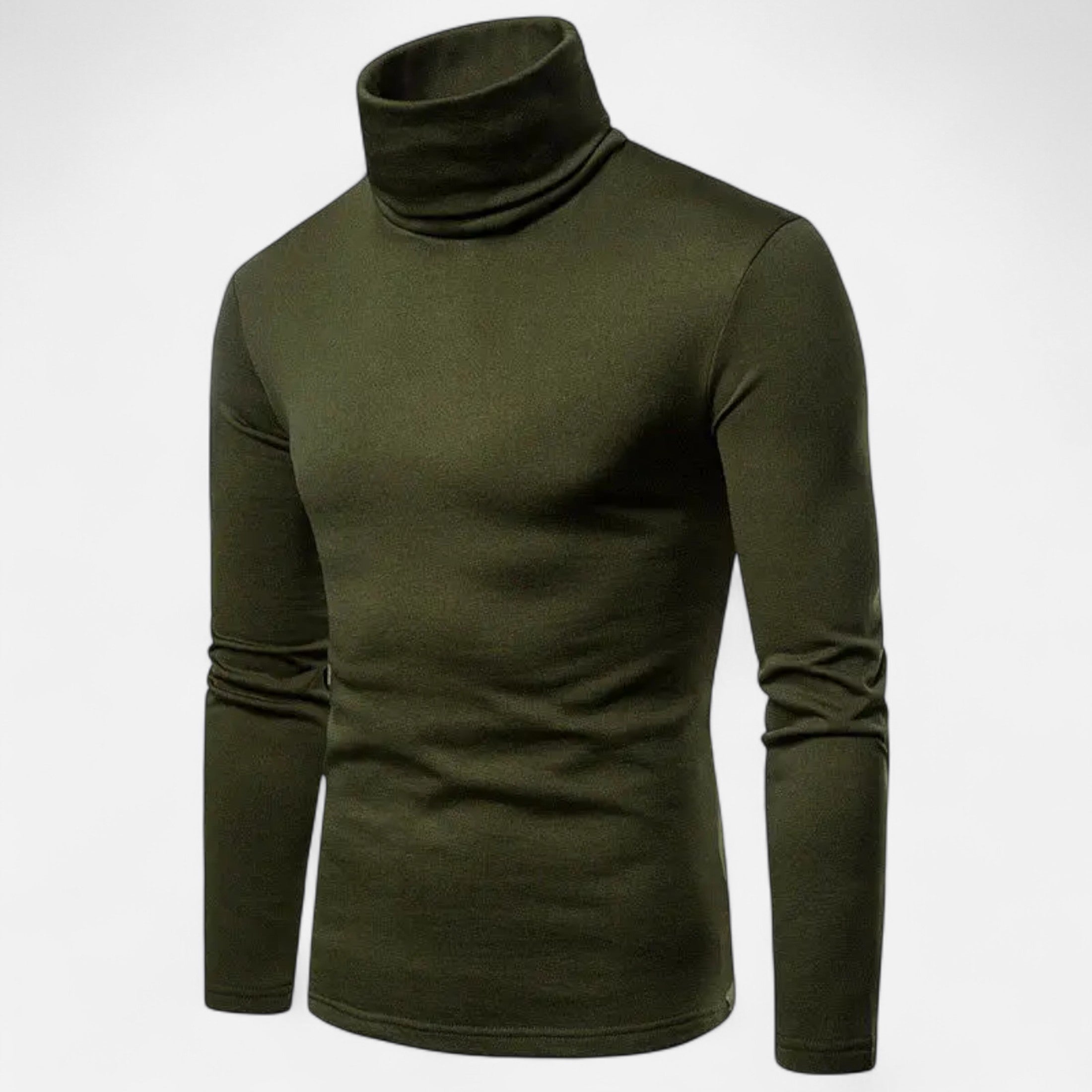 Suéter de cuello alto ajustado para hombre – Otoño Invierno elástico