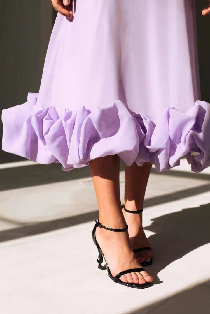 Vestido midi de noche para invitada de boda