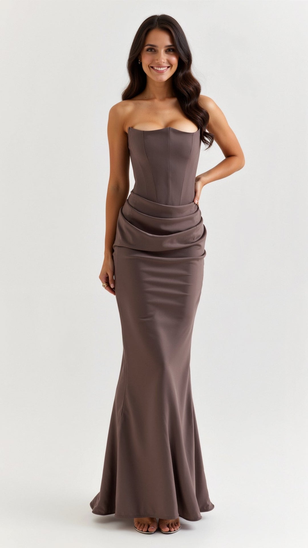 Timeless Elegant Soft-touch Maxi Wedding Guest Dress for Women
