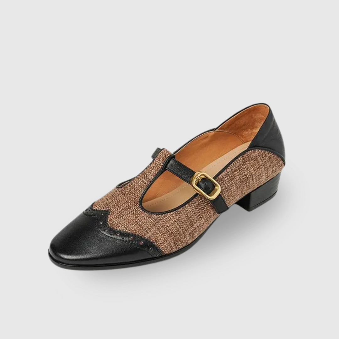 Vintage Two-Tone Mary Jane Heel Shoes