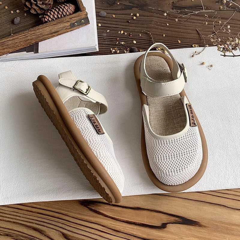 Sandalias anchas ajustables con amortiguación