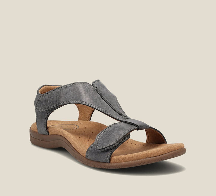Sandalias ortopédicas de cuero vegano con amortiguación