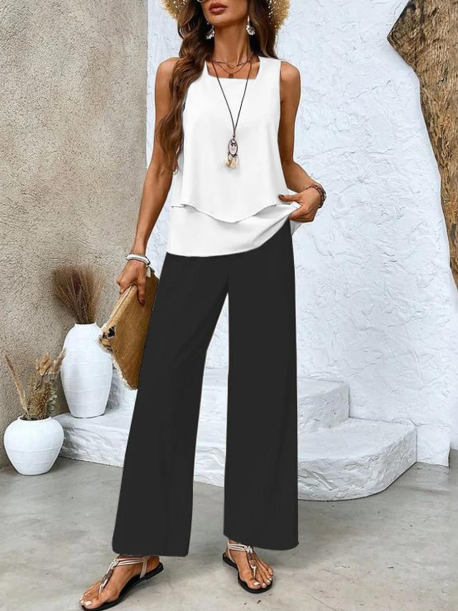 Conjunto de moda elegante de dos piezas