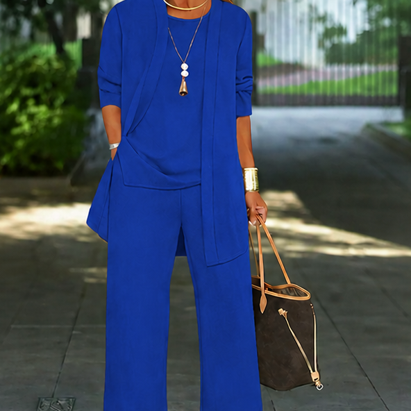 Cardigan and Relaxed Pants Set