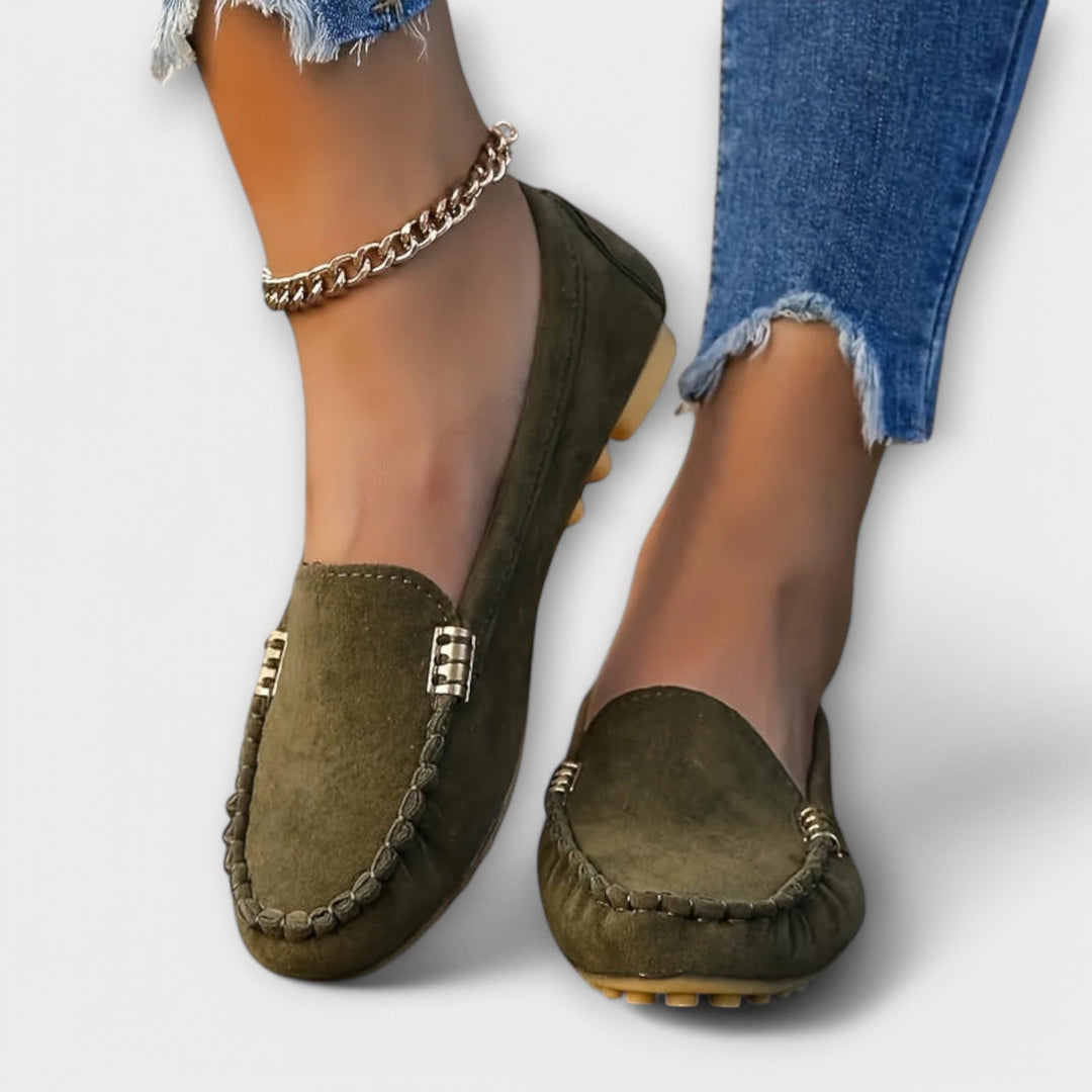 Mocasines tipo mocasín sin cordones