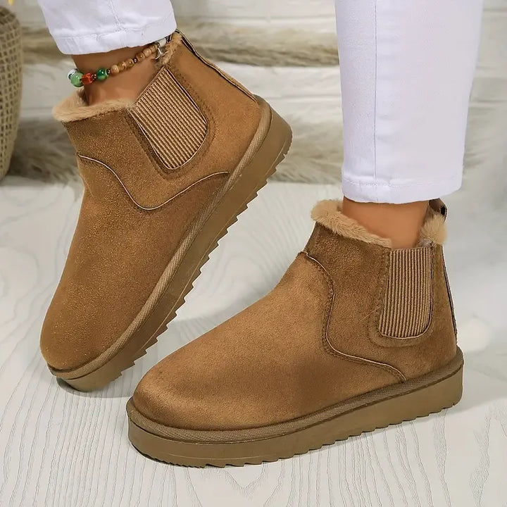 Solid Color Short Ankle Boots