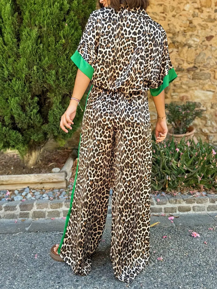 Leopard Print Flowing Co-Ord Set