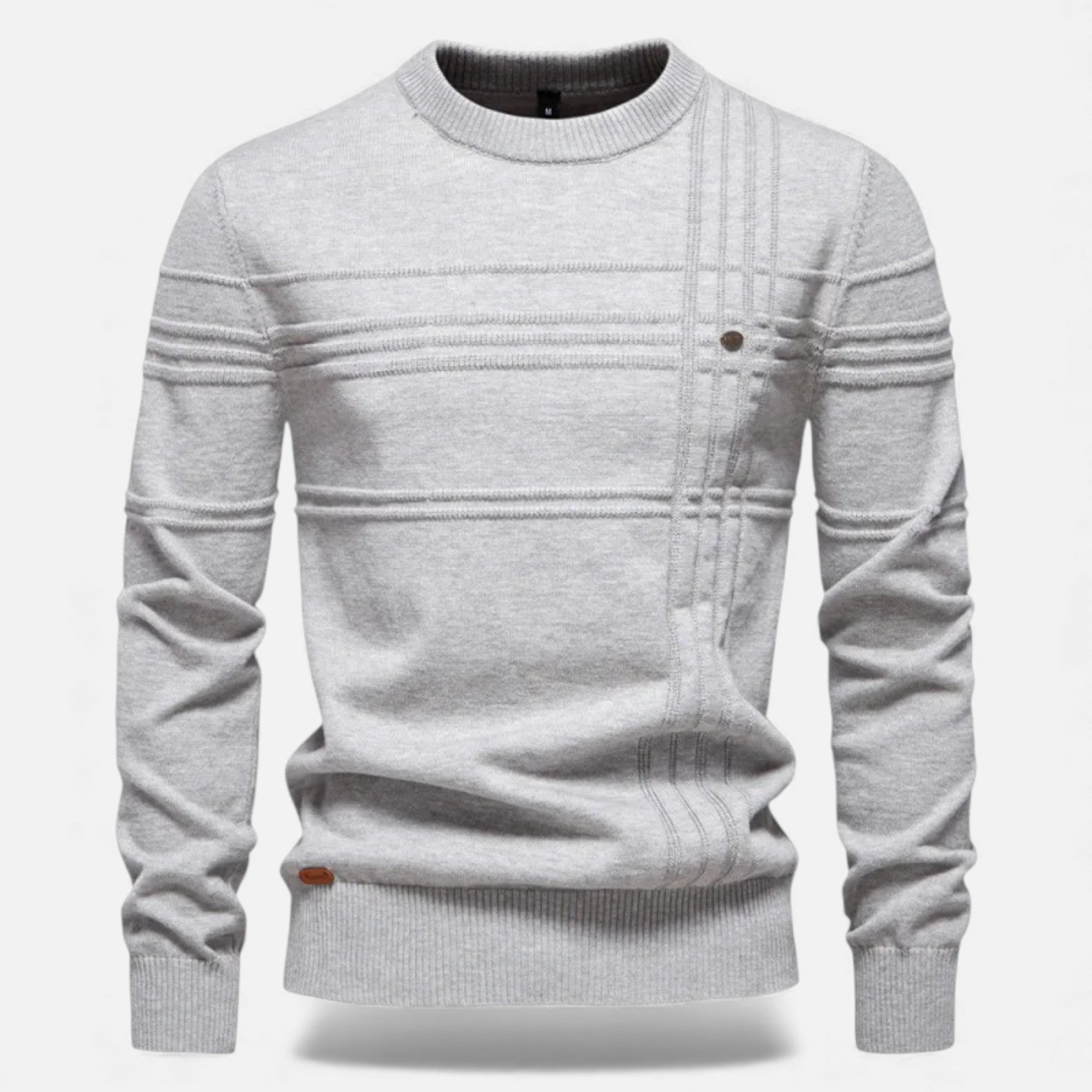 Men's Slim Fit Structured Knit Sweater