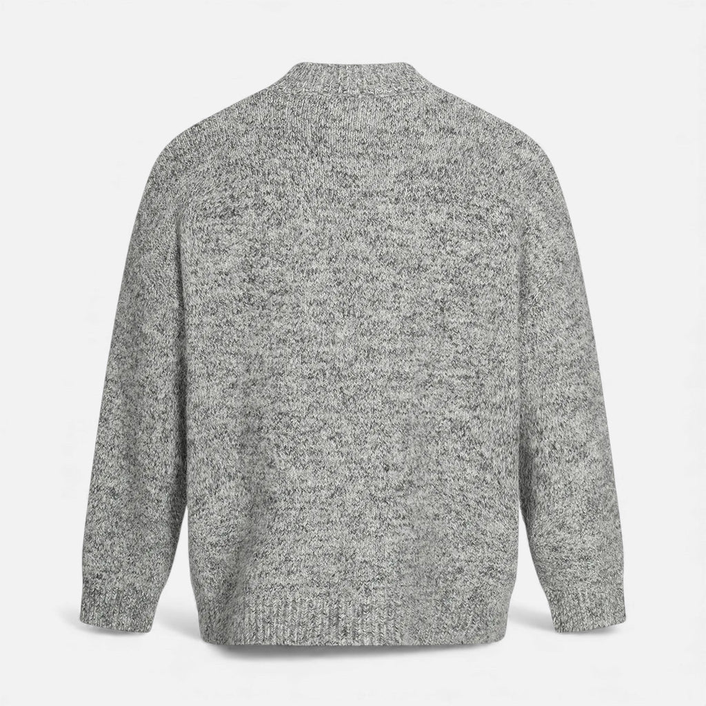Maglione da uomo effetto lana con scollo rotondo