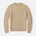 Maglione da uomo in misto cotone – Stile classico con scollo rotondo