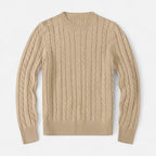 Maglione da uomo in misto cotone – Stile classico con scollo rotondo
