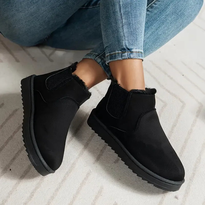 Solid Color Short Ankle Boots