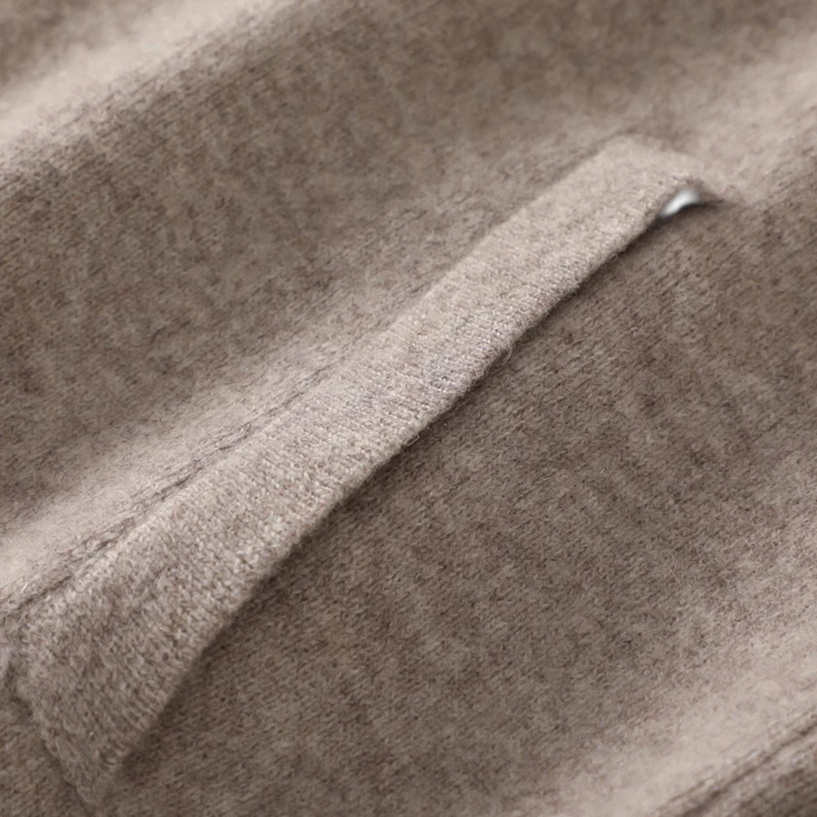 Maglione da uomo in lana e cashmere con zip, stile business