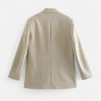 Blazer vintage de doble botonadura para mujer