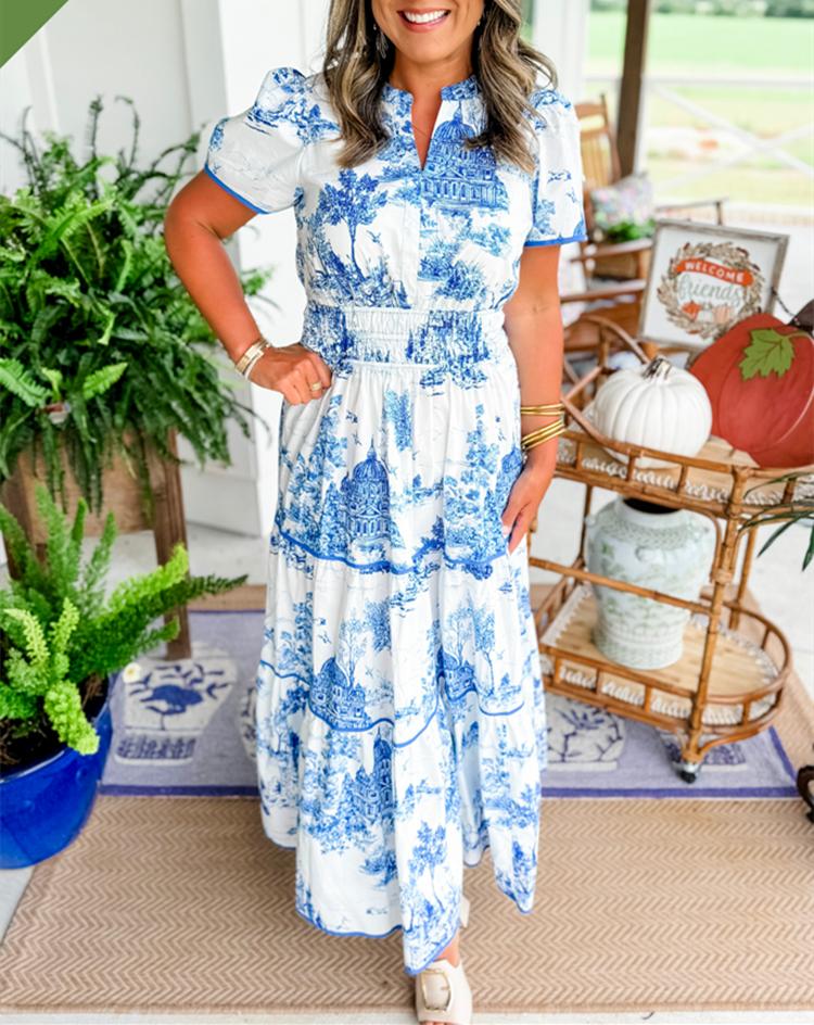 Vestido Maxi Clásico Toile