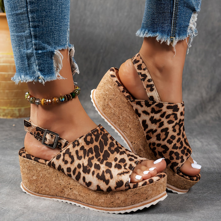 Platform Buckle Comfort Sandals