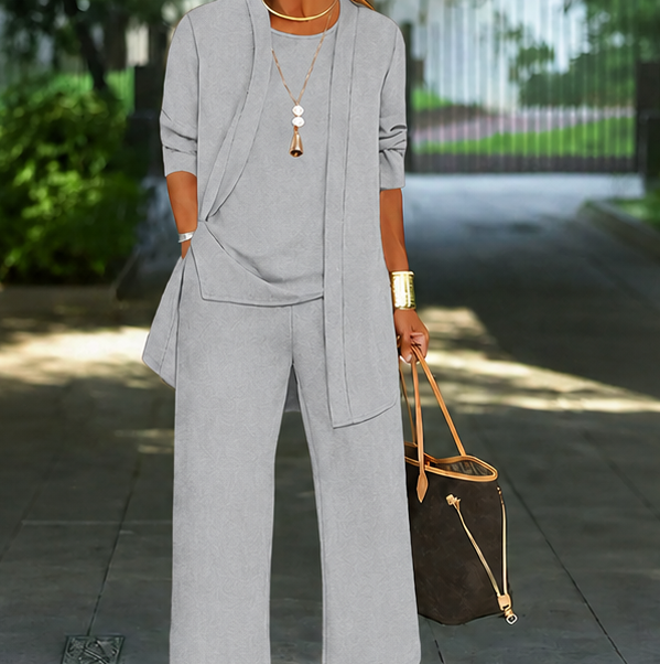 Cardigan and Relaxed Pants Set