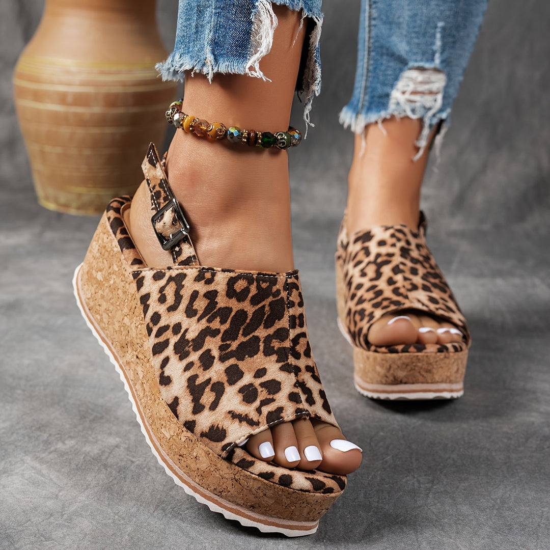 Platform Buckle Comfort Sandals