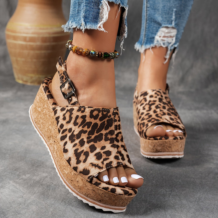 Platform Buckle Comfort Sandals