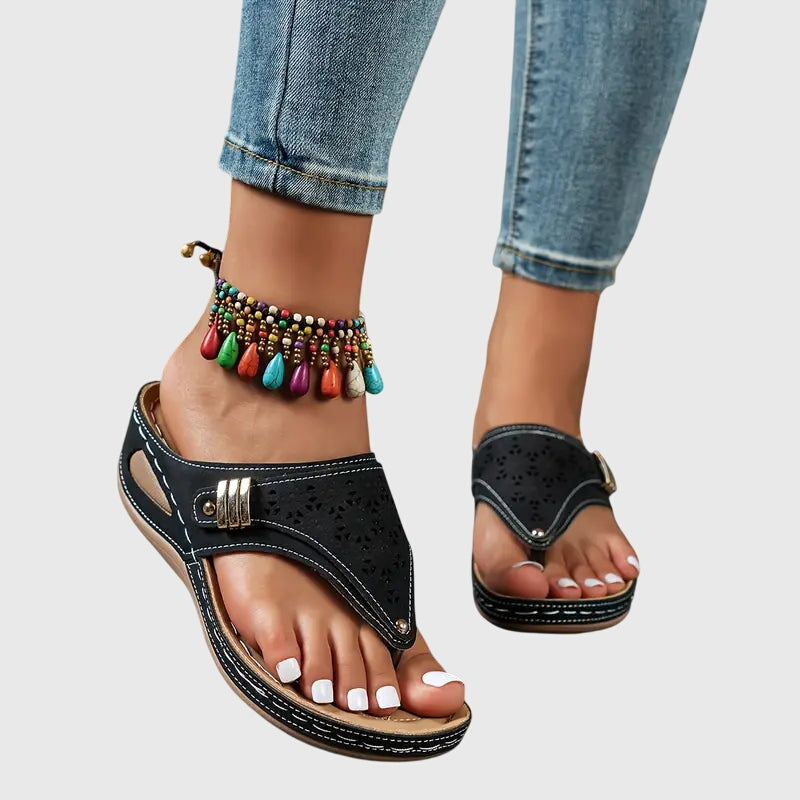 Comfort Support Sandals with Cushioned Sole