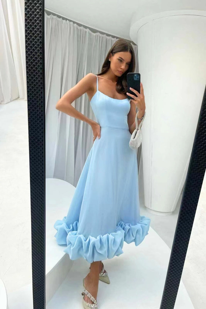 Vestido midi de noche para invitada de boda