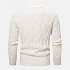 Maglione classico da uomo a girocollo in maglia