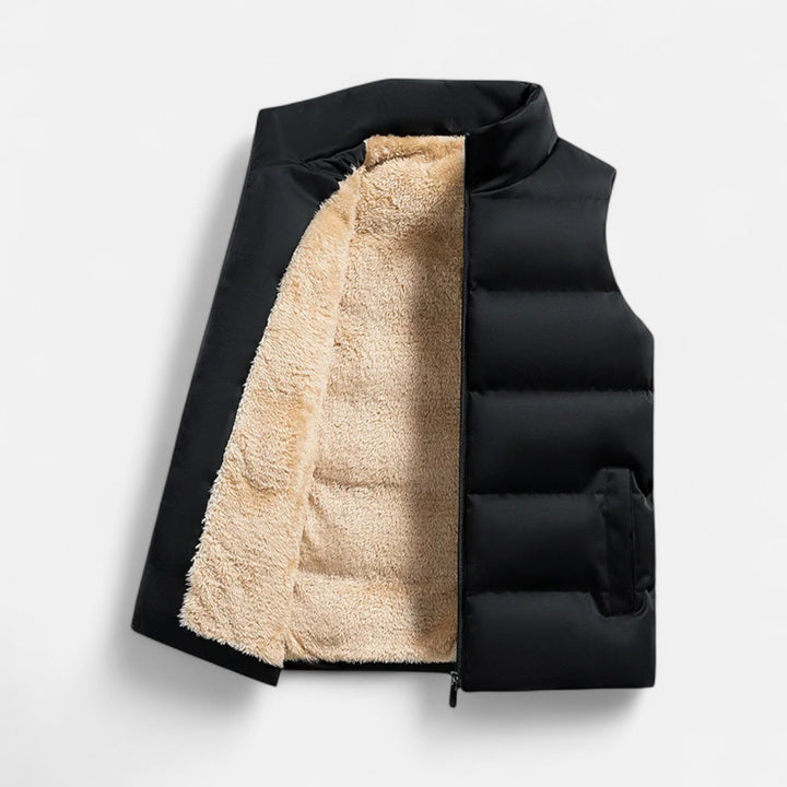 Men’s Practical Winter Vest with Loose Fit and Soft Fleece Lining