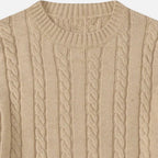 Maglione da uomo in misto cotone – Stile classico con scollo rotondo