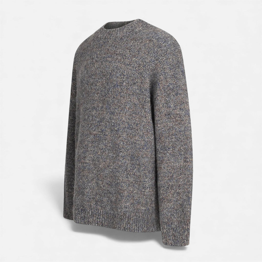 Maglione da uomo effetto lana con scollo rotondo