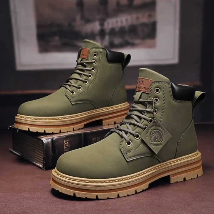 Rugged Outdoor Stable Hiking Support Men's Boots with Laces