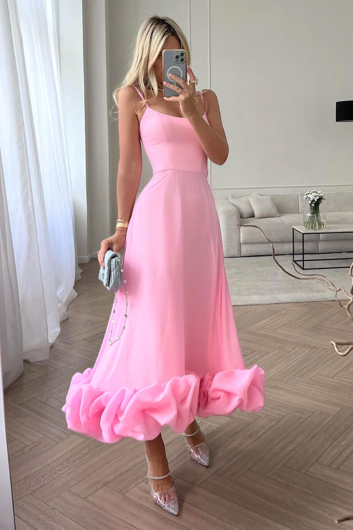 Vestido midi de noche para invitada de boda