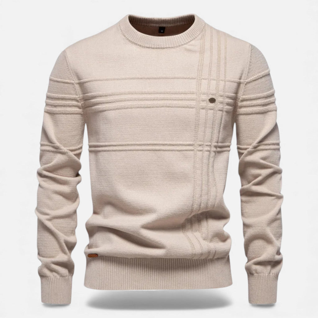 Maglione da uomo slim fit in maglia strutturata