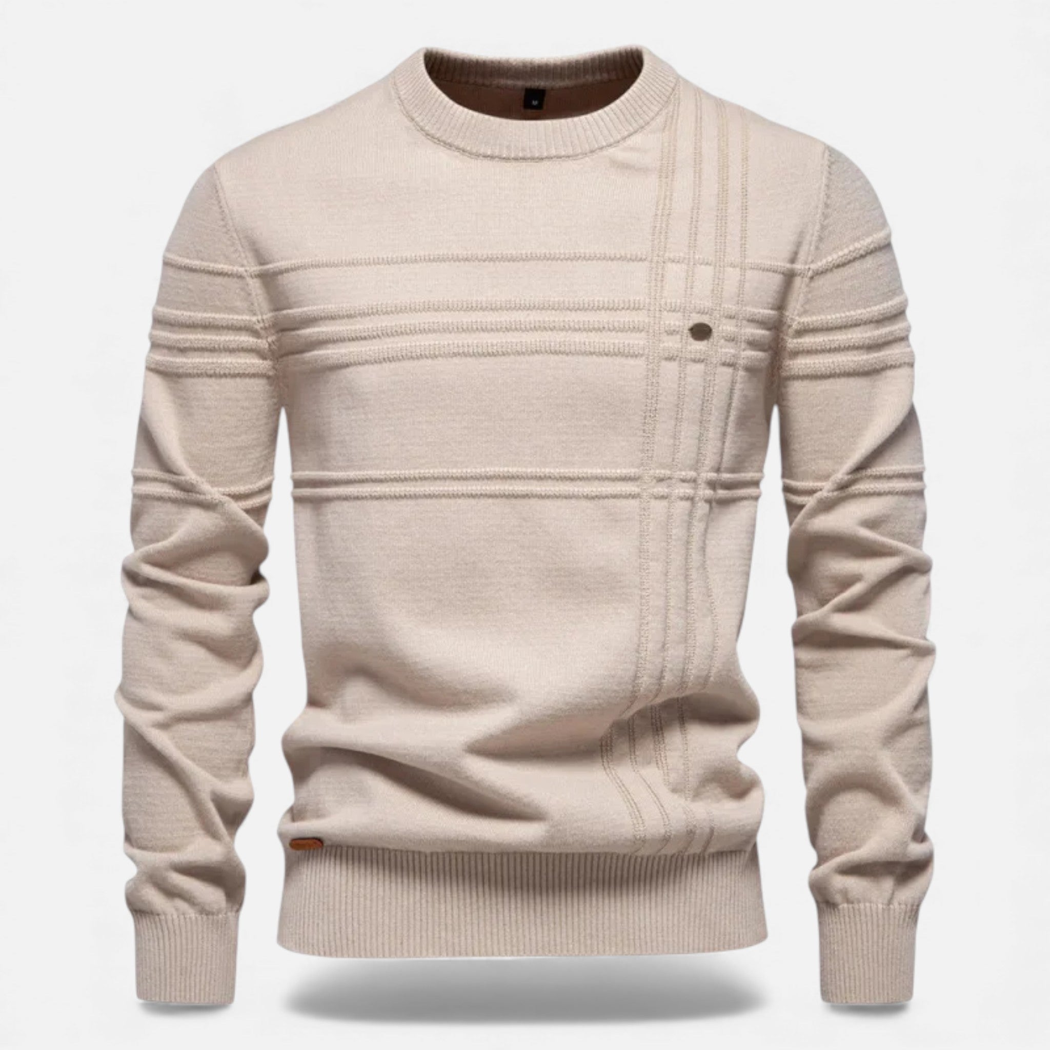 Maglione da uomo slim fit in maglia strutturata