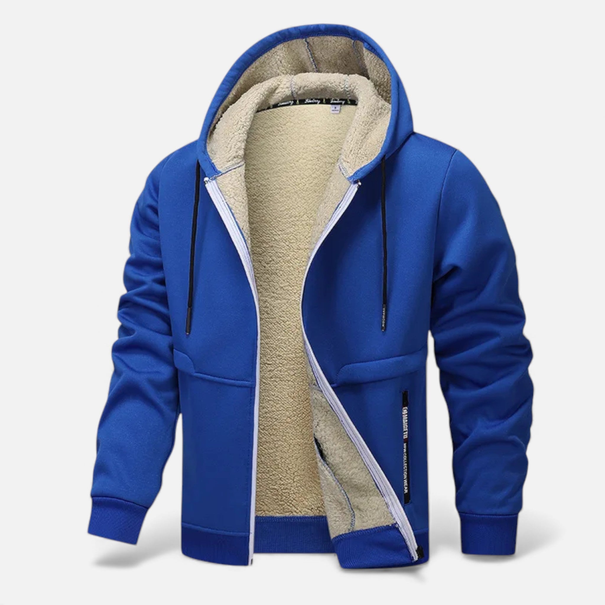 Men's Fleece-Lined Winter Hoodie Jacket