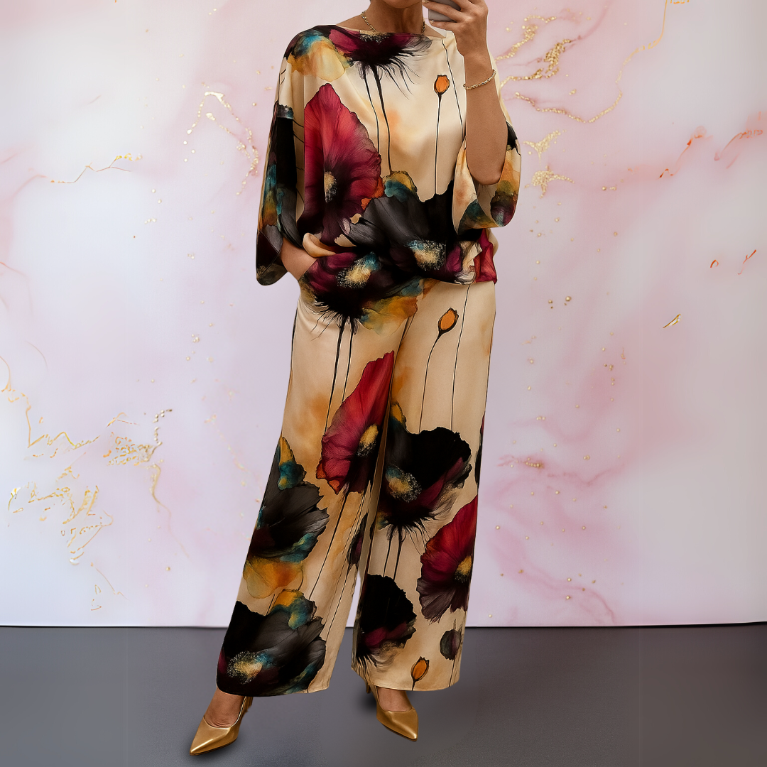 Feminine Coordinated Two-Piece Set