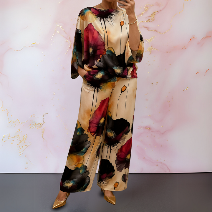 Feminine Coordinated Two-Piece Set