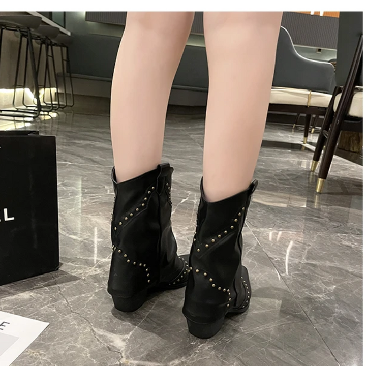 Studded Western Style Boots