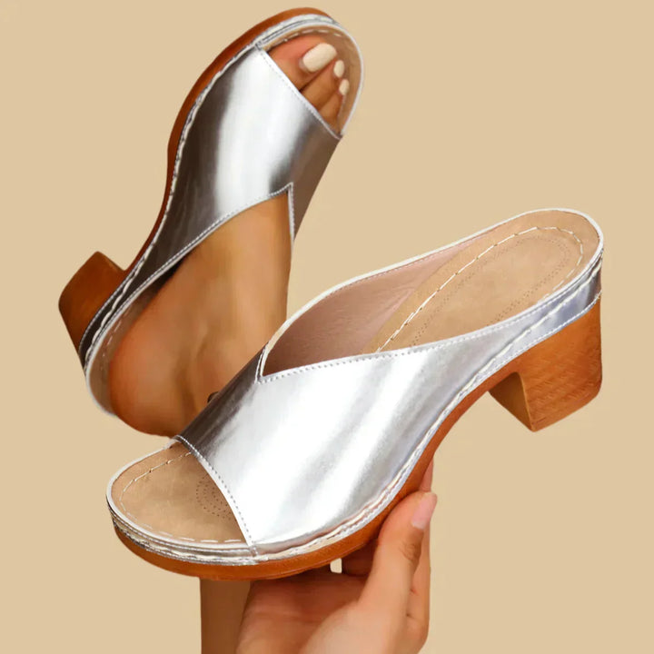 Orthopedic Thick Heel Sandals with Support