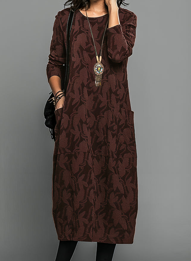 Women's Stylish Occasion Printed Midi Wedding Guest Dresses