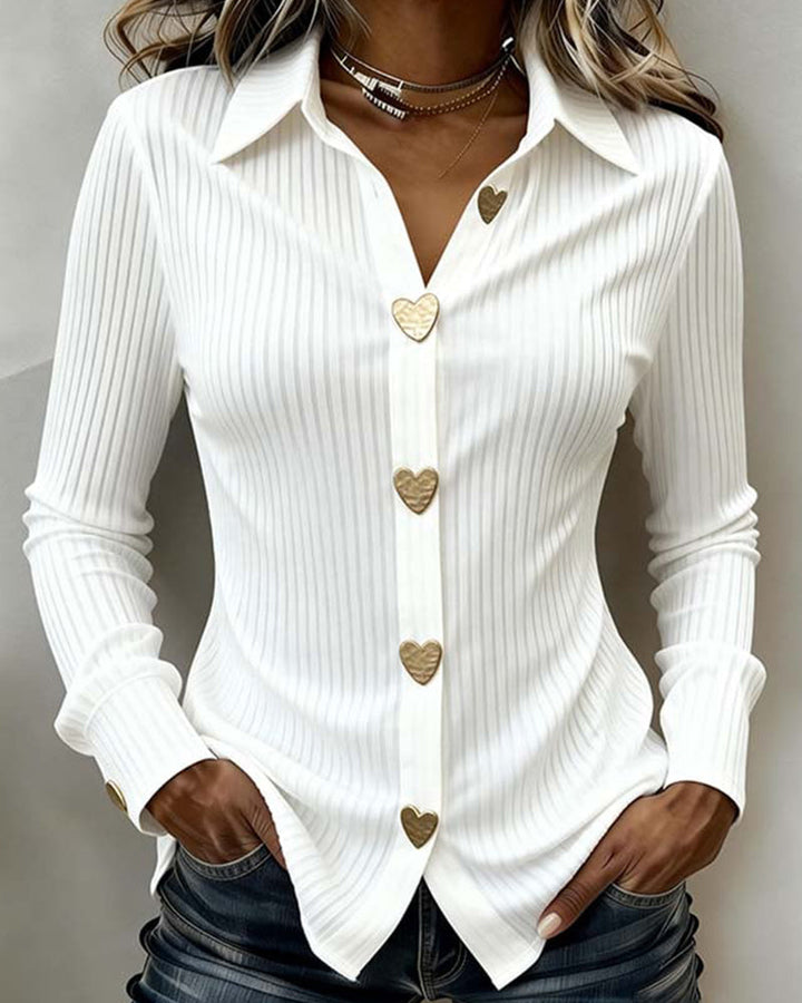 Heart Button-Up Shirt