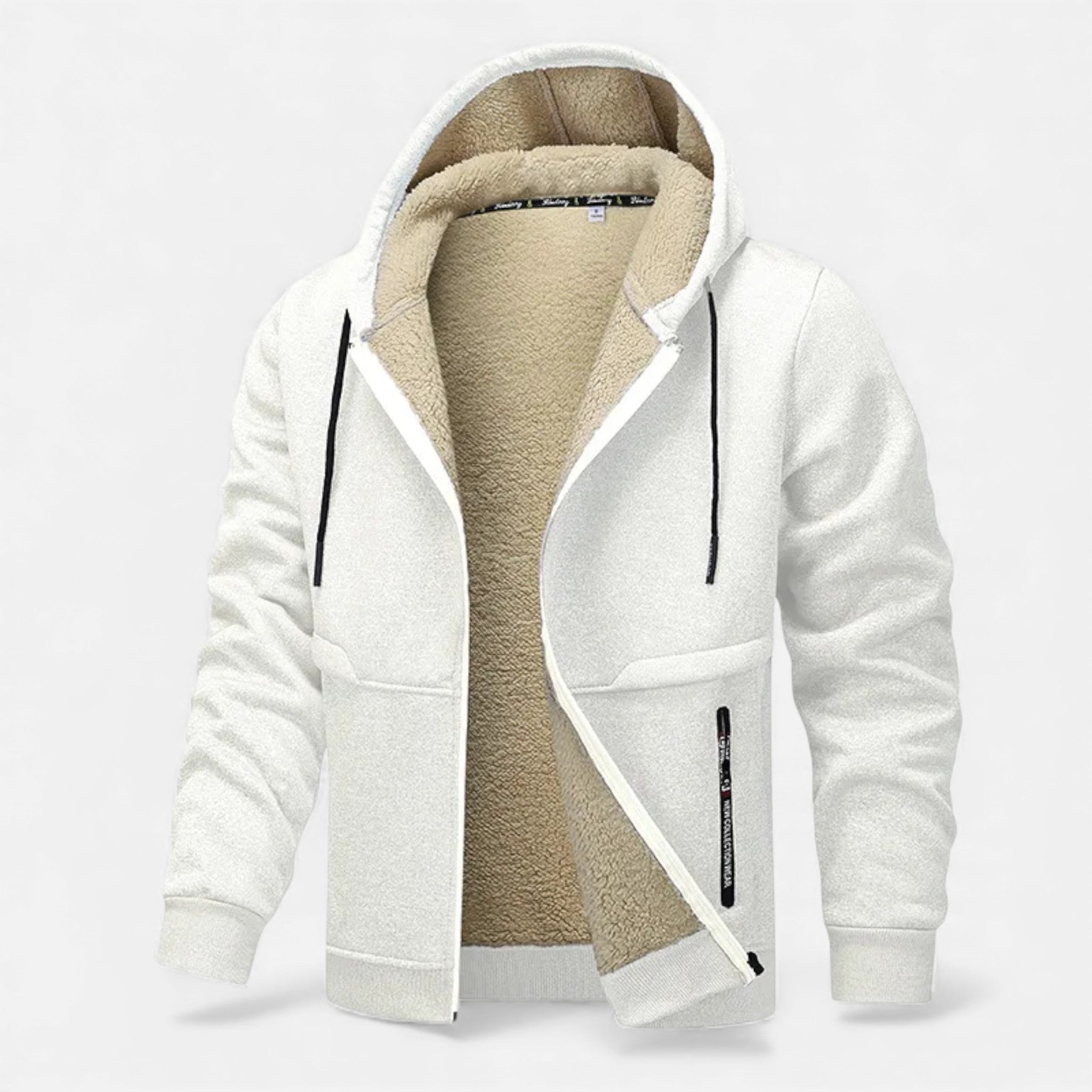 Men's Fleece-Lined Winter Hoodie Jacket